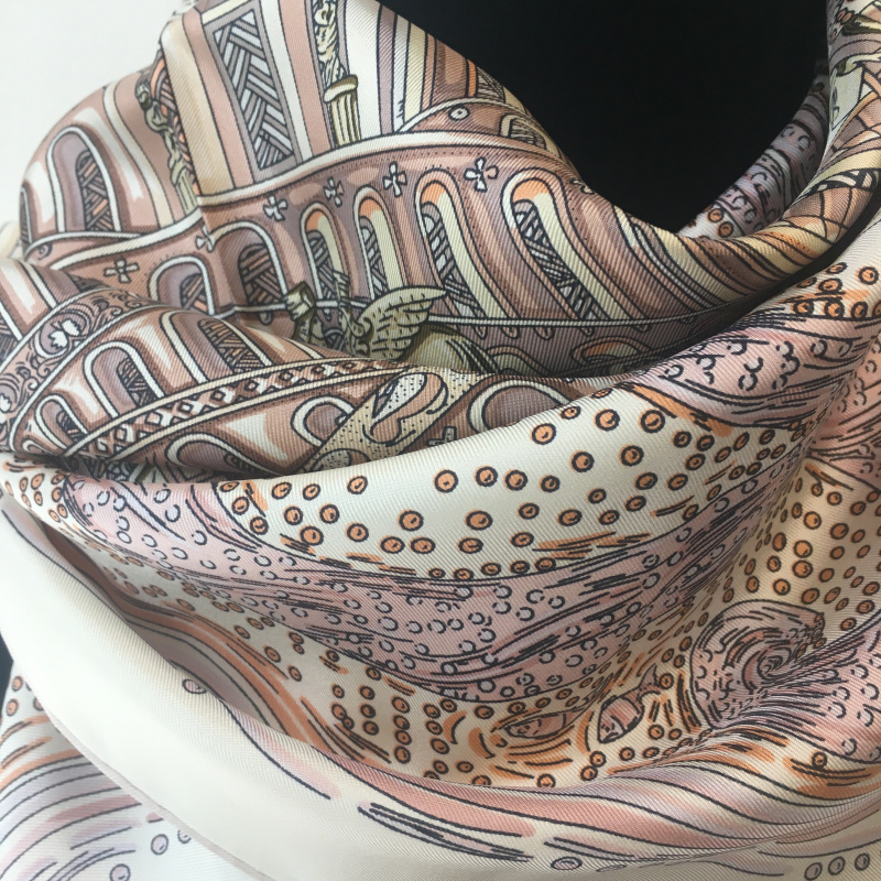 Hodvábna šatka Tower of Babel