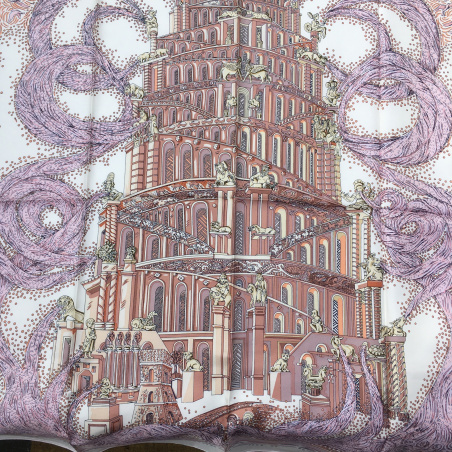 Hodvábna šatka Tower of Babel